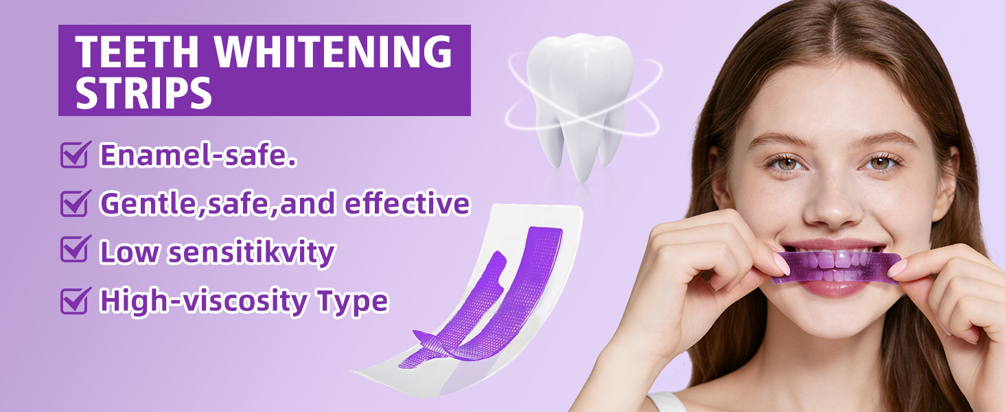 Purple Teeth whitening Strips