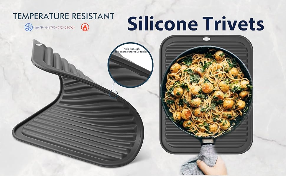 silicone trivets heat resistant hotpot rest