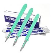 Disposable Sterile Scalpel #11, Podiatry &amp; Professional Corn Callous Knife, Precision Carbon-Stee...