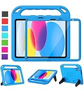 LTROP Kids Case for iPad 10th Generation 10.9 inch 2022, Case [Built-in Screen Protector] Child-P...