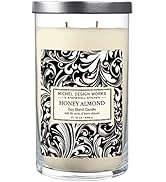 Michel Design Works Large Tumbler Candle with Lid, Honey Almond