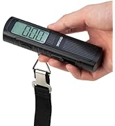 Infood Digital Luggage Scale Battery - Free, Suitcase Weight Scale with Hook &amp; LCD Display for Tr...