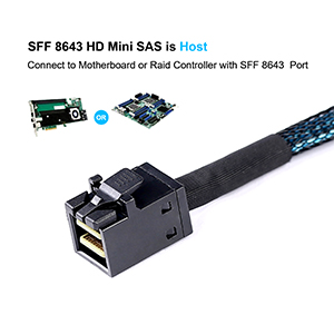 MINI SAS HD TO SATA CABLE sff-8643 to sata mini sas to sata cables sas to sata cable sas to 4 sata