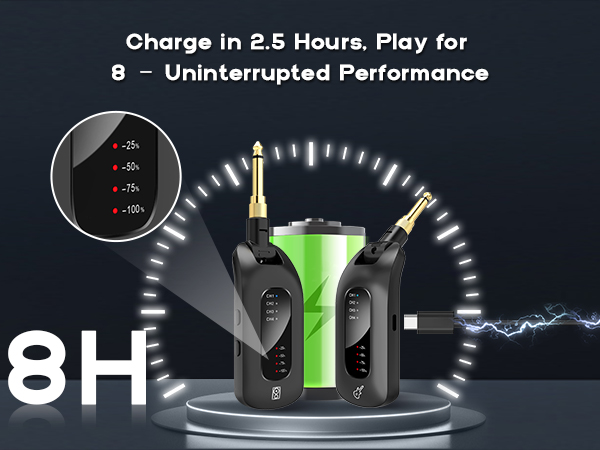 8 Hours Battery Time