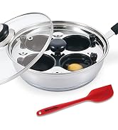 Egg Poacher - Eggssentials Poached Egg Maker, Stainless Steel Egg Poaching Pan, Poached Eggs Cook...