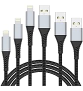 Lightning Cable 2FT iPhone Charger Cable [3Pack] 2 Foot iPhone Charging Cord Fast Charging Braide...