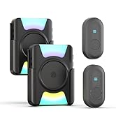 CallToU Hearing Impaired Doorbell 1000FT Wireless Battery Operated Door Bell With Vibrating Flash...