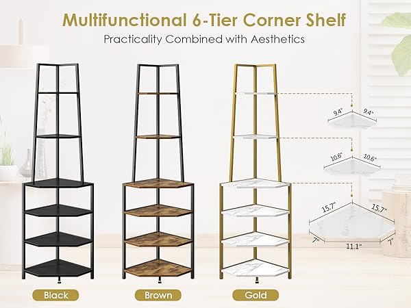 multifunctional corner shelf