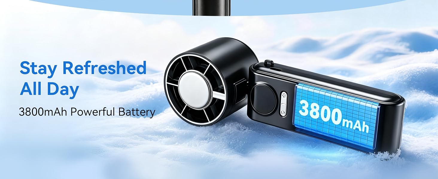 Stay refreshed all day,3800mAh powerful battery