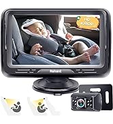 Baby Car Camera Ease Installation: Eye Protection Clear Night Vision 360° Rotation Stability Back...