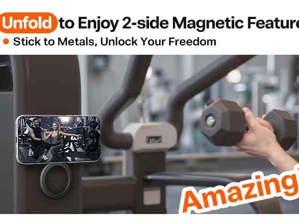 magnetic phone grip ring holder kickstand iphone