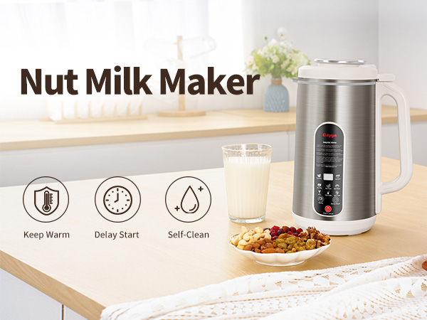 Homemade Nut Milk keep warm delay start self- clean Non-Dairy Milk Plant-Based Milk 