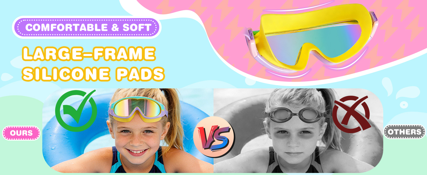 swimming goggles for kids 3-4-5-6-7-8-9-10-11-12-13-14 years old