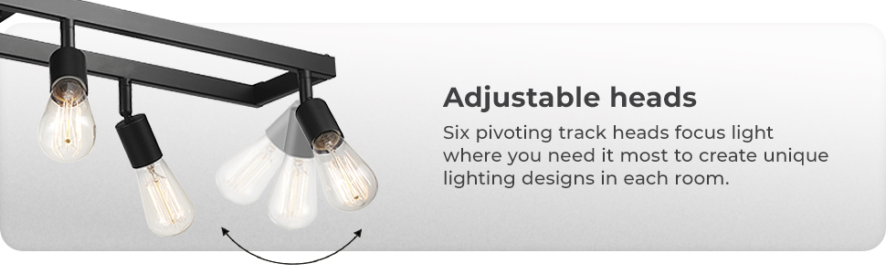 Globe Electric 6-light track bar, 59811