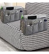 MEHIDFY Armchair Caddy, Waterproof Sofa Armrest Organizer, Non Slip Recliner Organizer, Remote Ho...