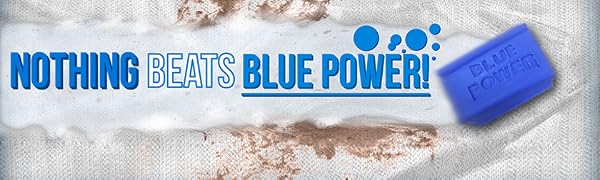 blue power soap