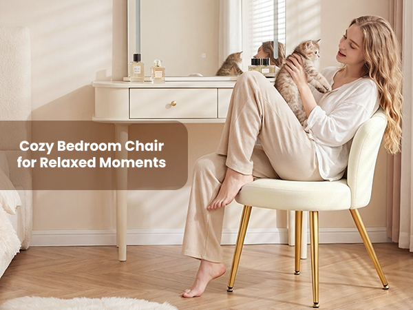 bathroom vanity chair with back