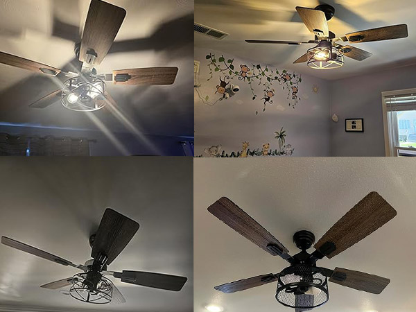 42 inch farmhouse ceiling fan with light and remote control