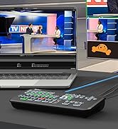 Yinker 4-Channel HDMI Live Stream Switcher, Video Mixer Switcher w/PVW &amp; PGM 2-HDMI Output, 3.5mm...