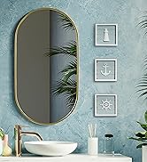 Tide and tales Coastal bathroom decor with nautical wall decoration set with anchor and lighthouse