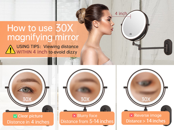 1X and 30X Double Sided Magnification