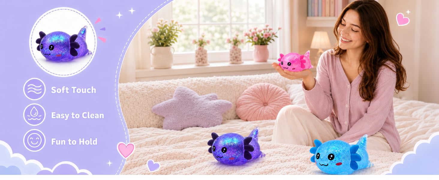 Axolotl Squishy Toy