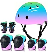 ETEETOW Adjustable Gradient Color Kids/Toddler Bike Helmet for 1-2-3-5-8-14 Years Boys Girls,Skat...