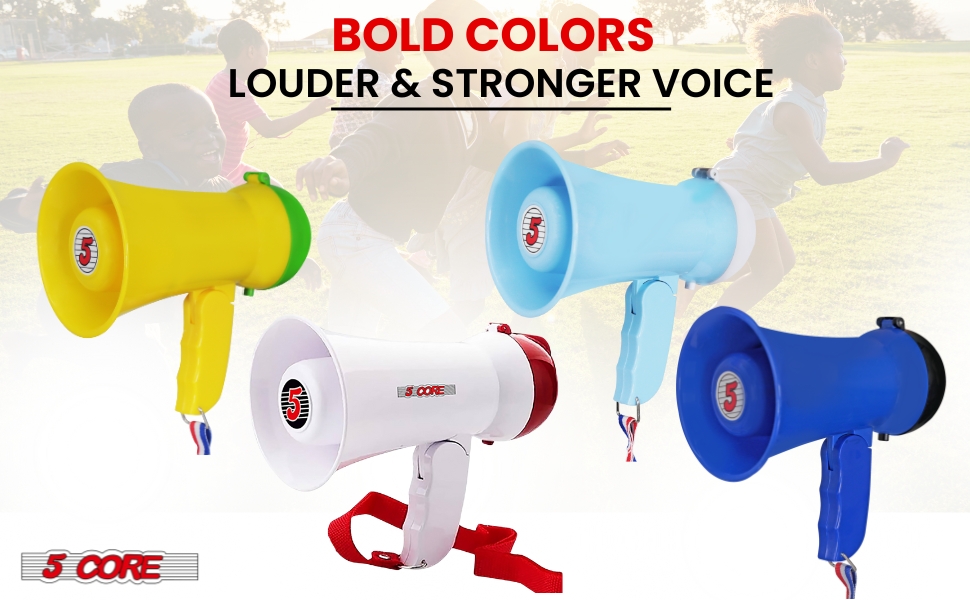 megaphones, bull horns, bull horn loud speaker, horn speaker, megaphone with mic, megaphone speaker