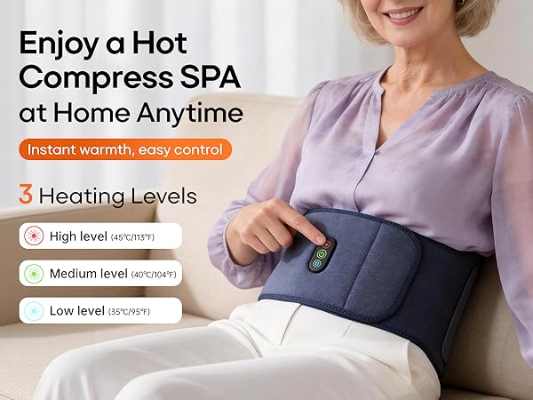 back massager portable back heating pad