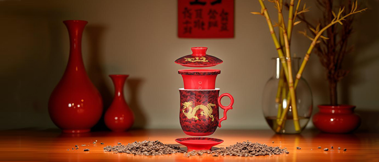 Chinese Dragon Pattern Tea-Mug