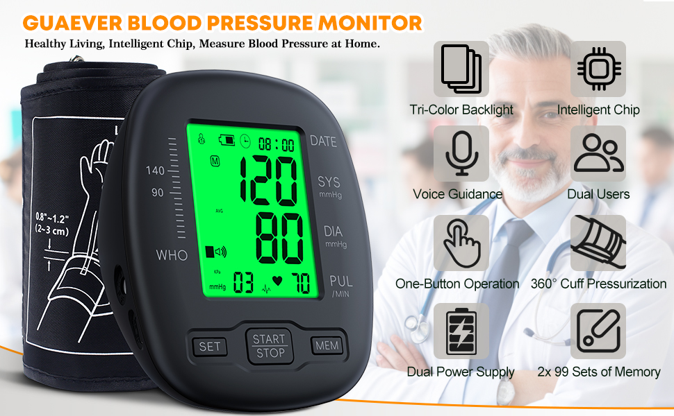 upper arm blood pressure monitor automatic blood pressure machine