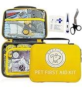 Ruffify Pet First Aid Kit for Dogs &amp; Cats – 27 Unique Item Emergency Kit with Mini Pouch for Boat...
