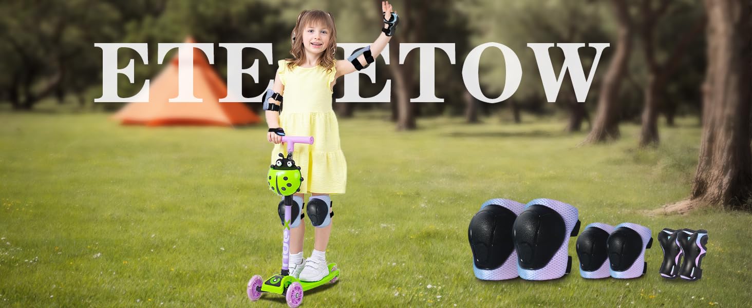 kids knee pads and elbow pads set