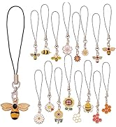 BEEFLYING Phone Strap Charms Pendants Decoration Kawaii Alloy Pendants for Cell Phone Keychain Bag