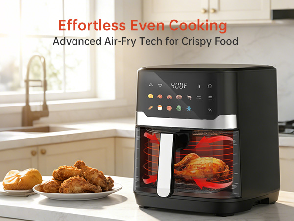 Effortless Even Cooking for Crispy Food