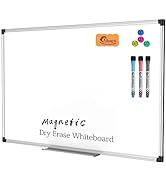XBoard Magnetic Dry Erase Board/Whiteboard, 36 X 24 Inches, Double Sided White Board,1 Dry Eraser...
