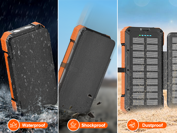 PD22.5W Fast Portable Phone Charger, External Battery Pack with USB-C in/Output