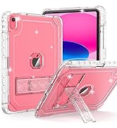 ZoneFoker Case for iPad 10th Generation 10.9 inch 2022, Heavy Duty Shockproof Rugged Protective w...