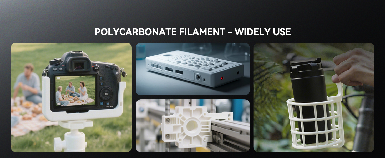 sunlu 3d printer filament PC 1.75mm filament 3d printing engineering filament 1kg natural white(1)