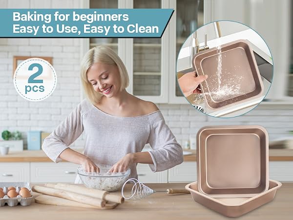 8×8 square cake pan