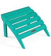 Ciokea Plastic Folding Footstool for Deck Backyard Patio Outdoor Poolside Porch Lawn Indoor