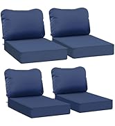 AAAAAcessories Outdoor Deep Seat Cushions, Waterproof, Fade-Resistant Patio Furniture Replacement...
