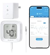 GoveeLife WiFi Refrigerator Thermometer with Alarm, Wireless Digital Freezer Temperature Gauge wi...