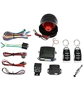 Shkalacar Car Keyless Entry Security Alarm System, Universal Car Vehicle Security System Burglar ...