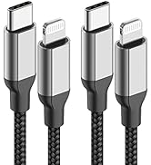3ft USB C to Lightning Cable 2Pack,[Apple MFi Certified] Power Delivery USB C iPhone Charger Fast...