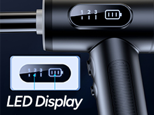 compressed air duster with display