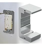 Wuno Shop 30 Pcs Wall Plate Spacer,Metal Single Gang Device Leveler,Flush Fit Leveling Plate,Outl...