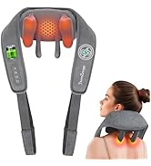 THERAZZAGGE Cordless Neck Massager with Heat - FSA Eligible HSA Neck Shoulder Massager for Pain R...