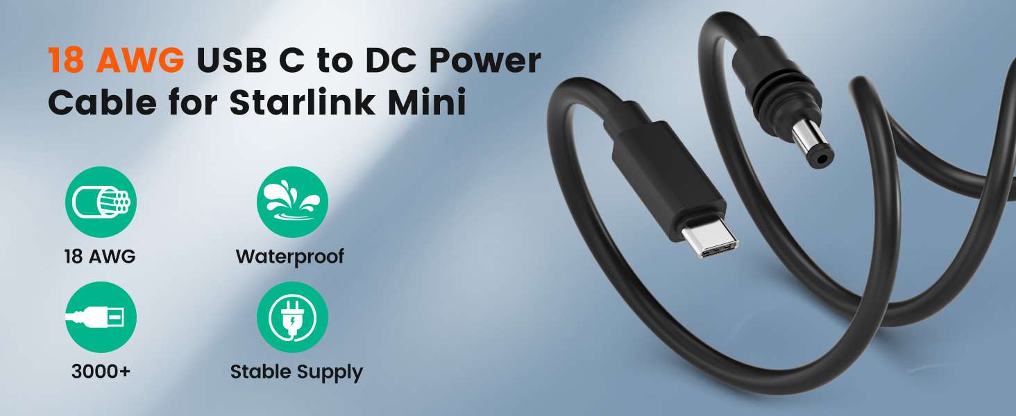 starlink mini usb c cable