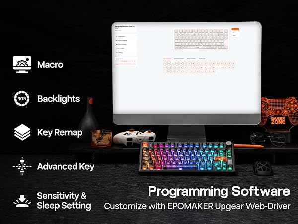 EPOMAKER TH80 V2 PRO Wireless Gaming Keyboard